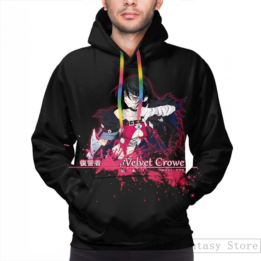 Мужские толстовки, свитшоты для женщин с забавным бархатным принтом Tales of Berseria, Повседневная Толстовка с капюшоном, Streatwear - Цвет: Men