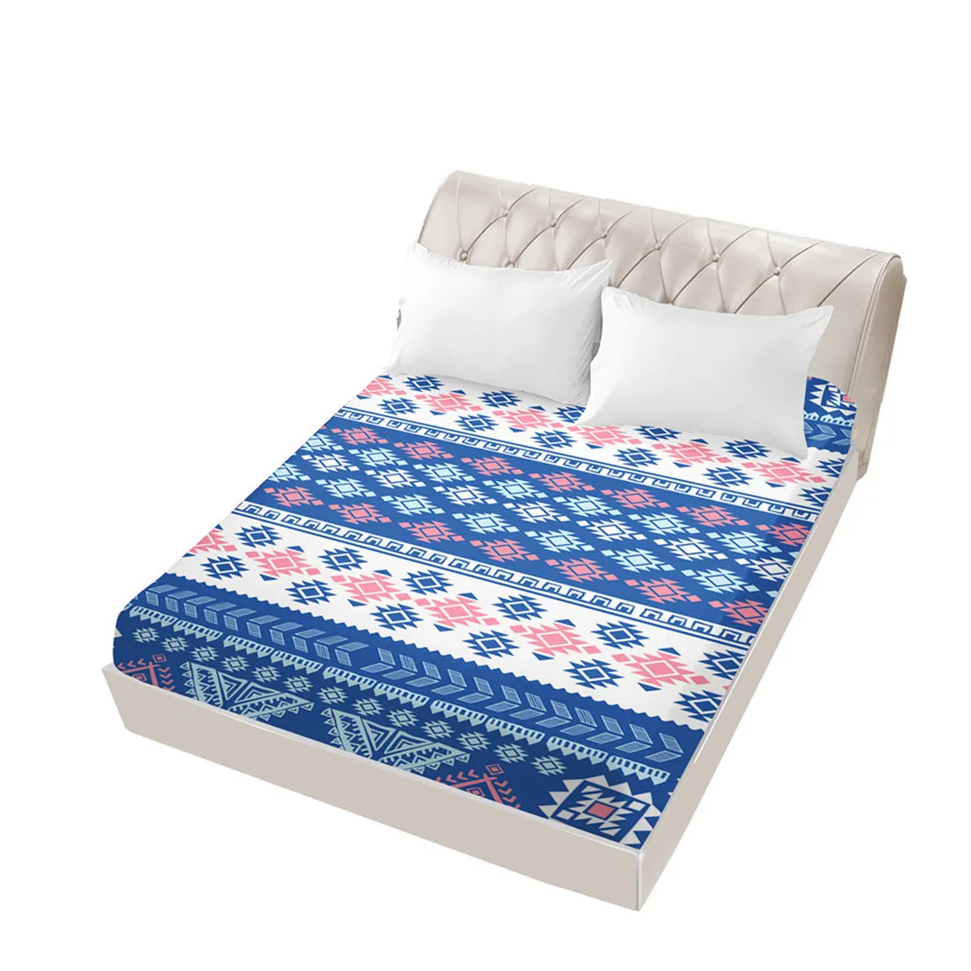 Boho простыня на резинке, Boho простыня на резинке с 12 дюймовым глубоким карманом, не мнется, мягкая и удобная простыня на кровать