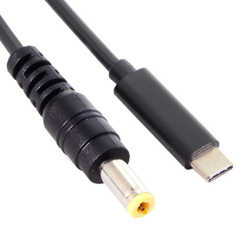 AAAE топ-Тип C USB-C вход в прямоугольник 5,5*2,5 мм Мощность PD зарядный кабель для ноутбуков 180 см 6 футов