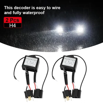

2pcs LED Negative Converter Polar inverter Negative Switch Harness Adaptor Reversed Polarity for H4 accessoire voiture
