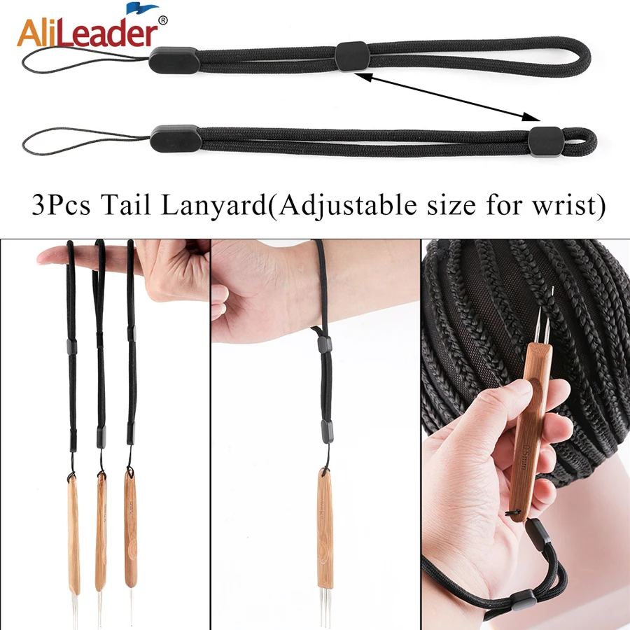 AliLeader Crochet Hook Dreads Loc Crochet Needle  3Pcs/Set(1Hook,2Hook,3Hook) 0.75mm Double Crochet Needle for Locs Dreadlock