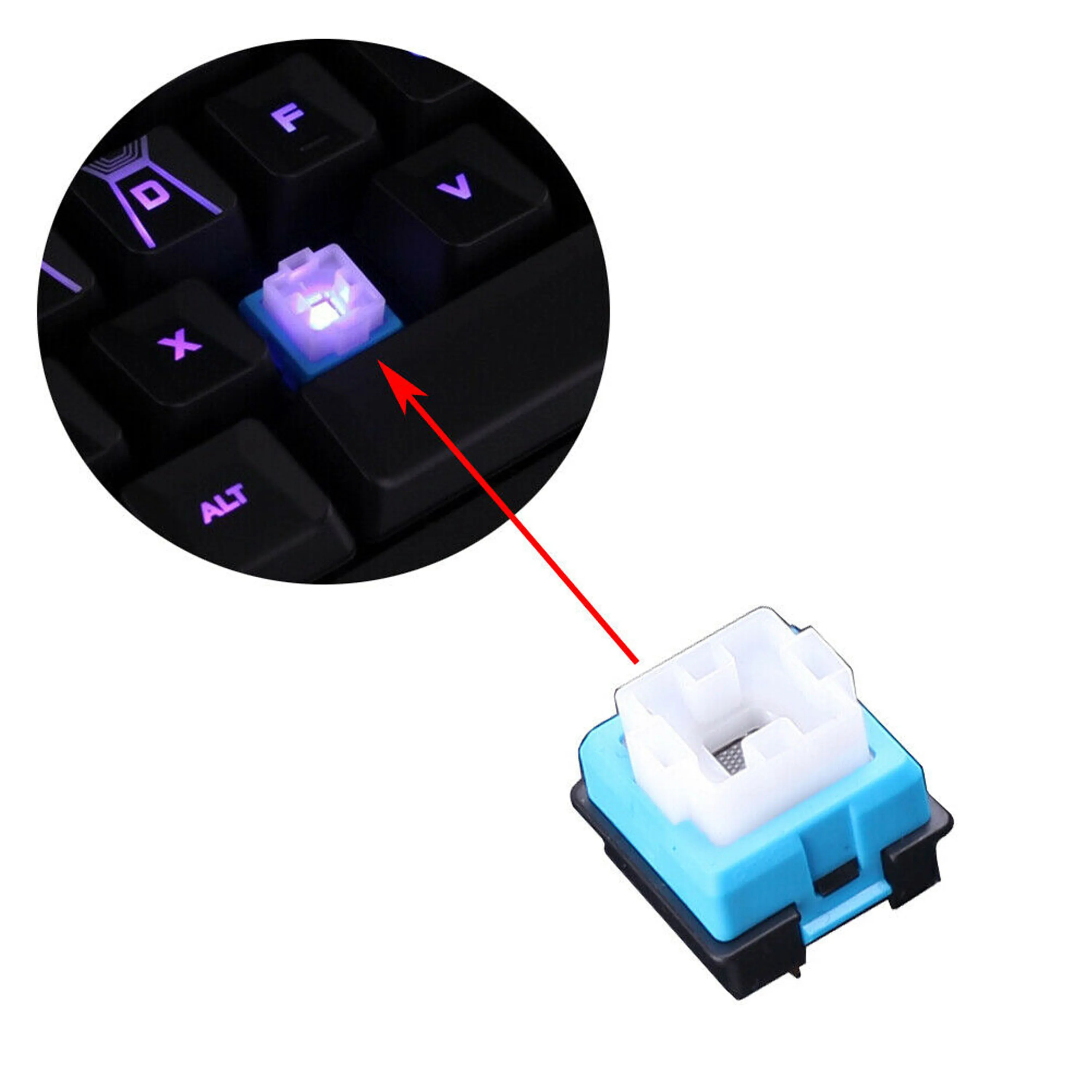 Interruptores Mecânicos de Substituição do Teclado Romer-g Pro Teclado Logitech G310 G810 G910 G413 G513 - Imagem 6