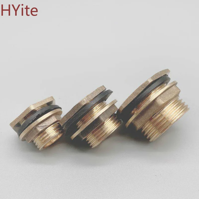 Медный соединитель резервуара для воды 1/2 &quot3/4&quot 1 &quot штекер Латунная Труба один