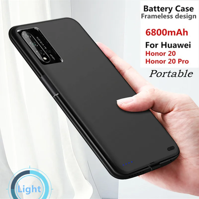 Чехол для зарядки аккумулятора 6800 мАч Huawei Honor 20 Pro чехол портативное зарядное