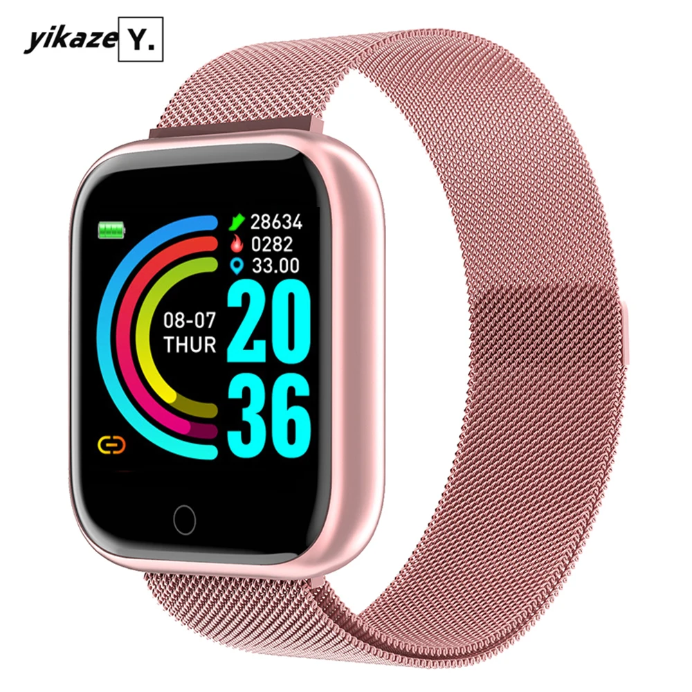 

2020 Smart Watch Men Heart Rate Blood Pressure Waterproof Sports Women Smartwatch Fitness Tracker for IOS Android IPhone PK I5