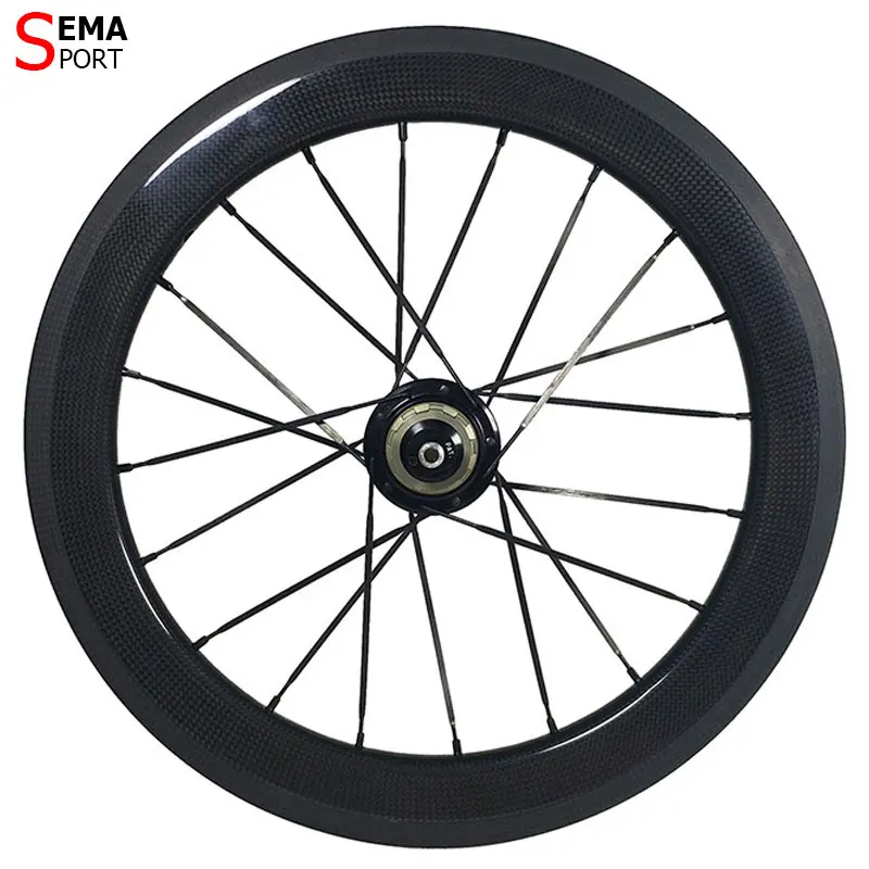 Комплект колес из углеродного волокна 16in349 Brompton SEMA 3 Спицы trispoke Hubsmith 2speed fnhon