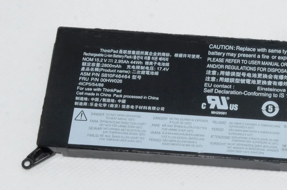JIGU 15,2 V 51WH аккумулятор для ноутбука 00HW026 00HW027 для lenovo для ThinkPad Yoga 260