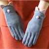 Winter Female Warm Cashmere Cute Cartoon Cat Ear Touch Screen Mittens Suede Double Thick Plush Women Cycling Driving Glove J73 1