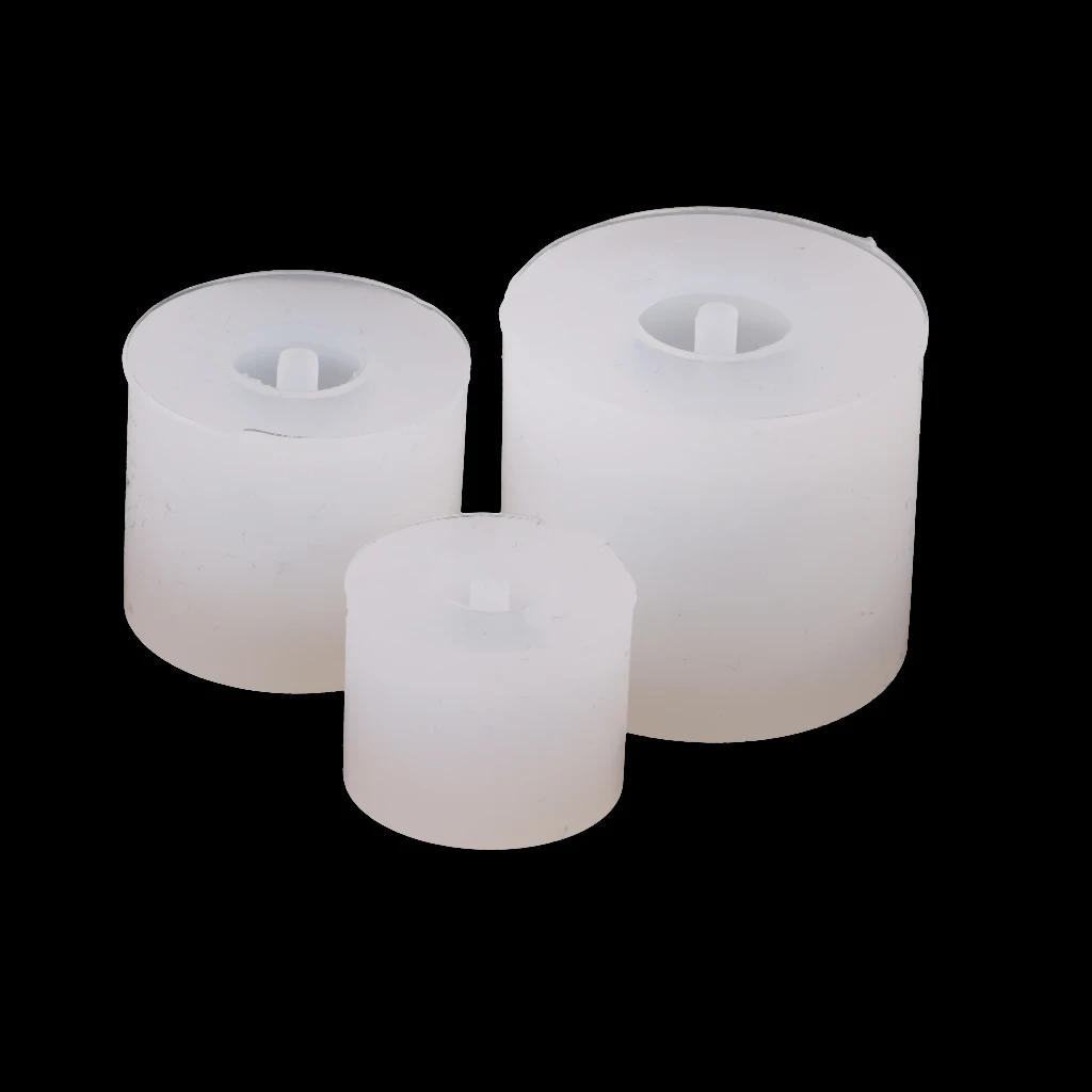 3 Pieces Sphere Shaped Silicone DIY Molds Jewelry Making Mould Tool for Resin Casting 9mm/12mm/16mm