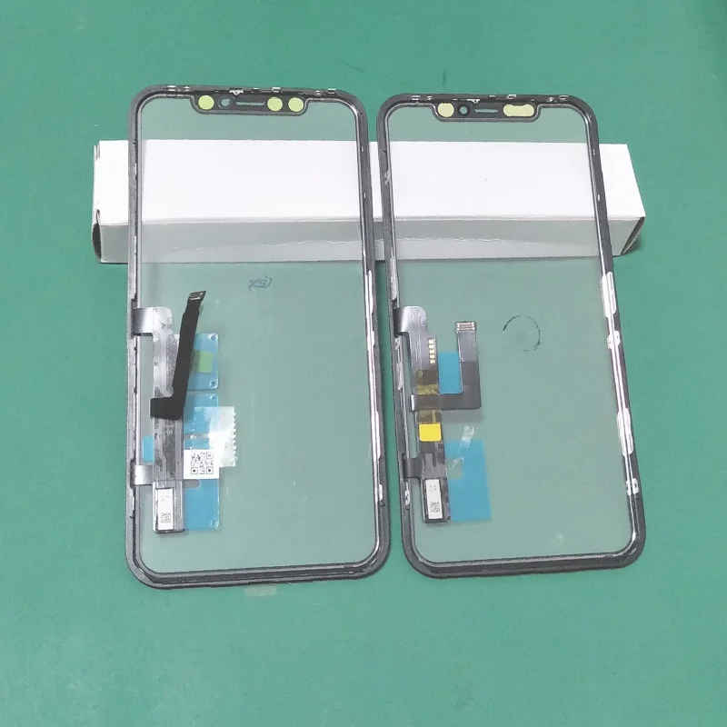 5pcs tested copy lcd touch sensor glass digitizer with frame+oca for iphone xr 11 screen cover repair