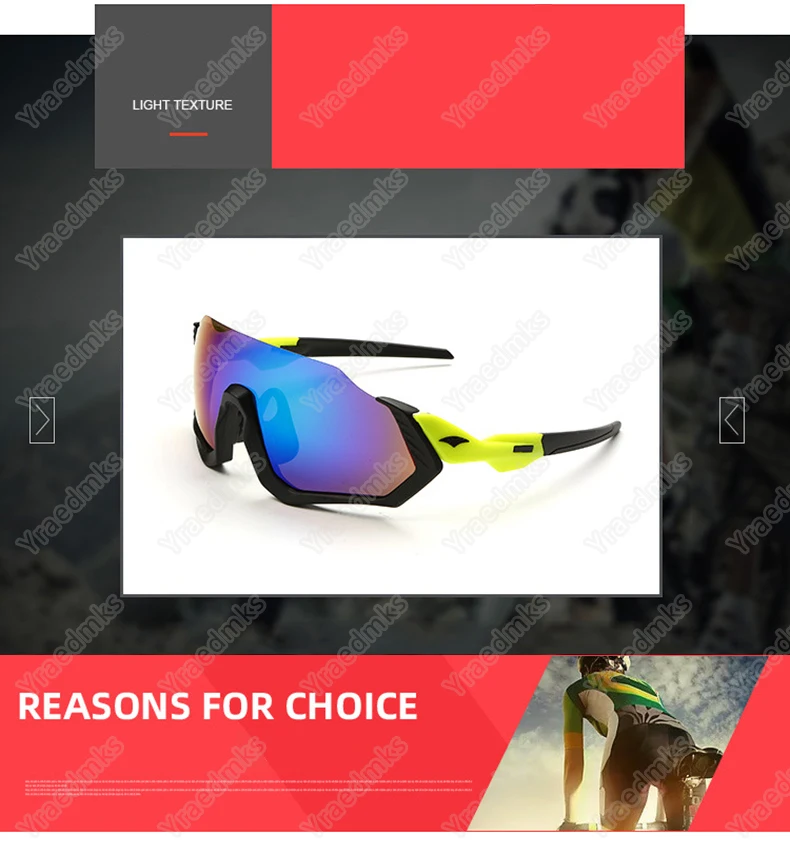 Yraedmks Cycling Glasses Mountain Bicycle Sport Sunglasses Mens Cycling Eyewear Gafas Ciclismo Oculos Carretera Occhiali