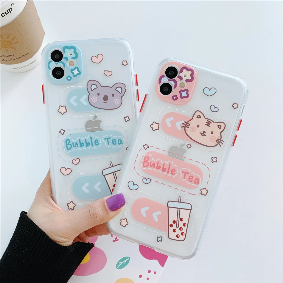 Стильная футболка с изображением персонажей видеоигр кошка коала в стиле Bubble Tea