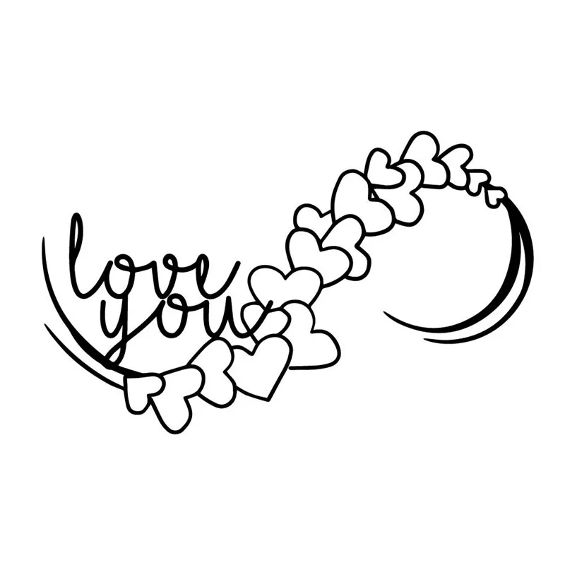 Eastshape слова штампы Love You сердце границы металла Вырубные штампы новые для изготовления открыток Скрапбукинг вырубки Декор трафарет ремесло штампы