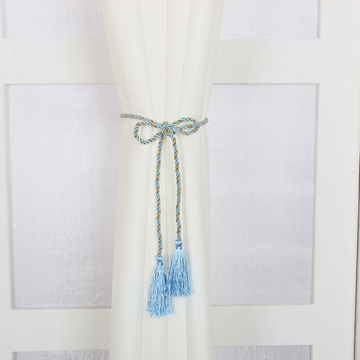 

1PCS Tieback Curtain Clip Tassels Tiebacks for Curtains 10 Colors Polyester Curtain Rope Tie Backs Home Accessories Decorative