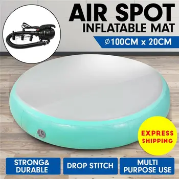 

Free Shipping Inflatable Cushion Adult Gymnastics Training Inflatable Brushed Air Cushion Yoga Round Inflatable Sports Mats