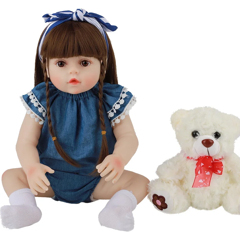 

48CM Toy Full Body Silicone Water Proof Bath Toy Popular Hot Selling Reborn Toddler Baby Dolls Reborn Doll Lifelike Soft Touch
