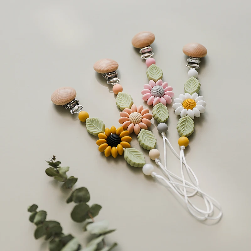 Baby Handmade Pacifier Chain Clip Dummy Nipples Holder Clips Babies Silicone Teething Chain Toy Gifts For Cute Baby Accessories pacifier clip,pacifier chain