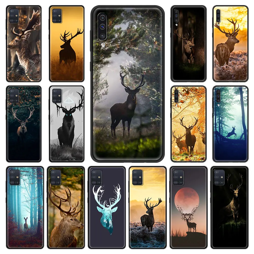 Caccia Al Cervo Camo Cassa Del Telefono Per Samsung Galaxy A51 A71 A21S A31 A41 M31 A11 M51 A12 M31S A01 A91 M11 A42 A32 5G Copertura Capa