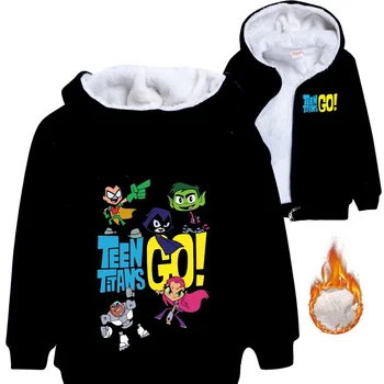 

2020 Zipper Child Jackets Autumn Winter Casual Fleece Coats student Jacket hooded Collar Fashion Hooded Kids Outwear Loose Hoody