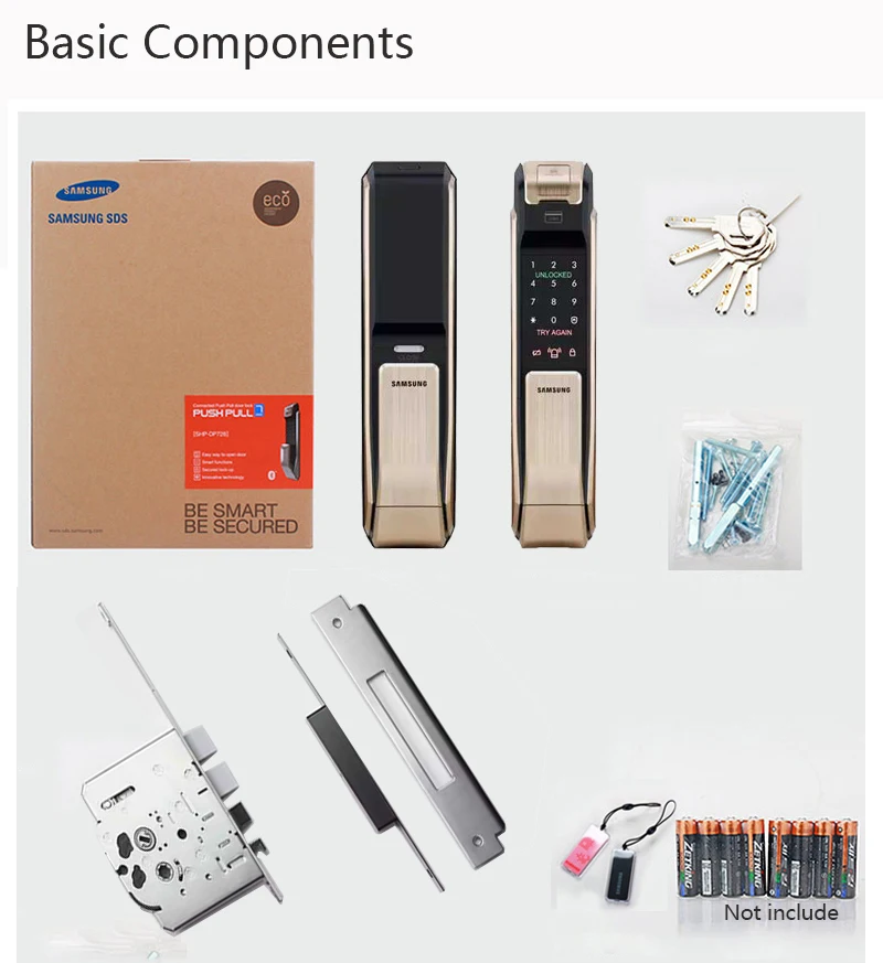 Цифровые дверные замки SAMSUNG со сканером отпечатков пальцев замок для двери без