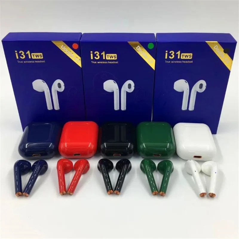 

New i31 tws Earphones Touch Control Wireless Bluetooth 5.0 Headphones Auto Pairing Binaural Call Support PK i30 i60 i80 tws