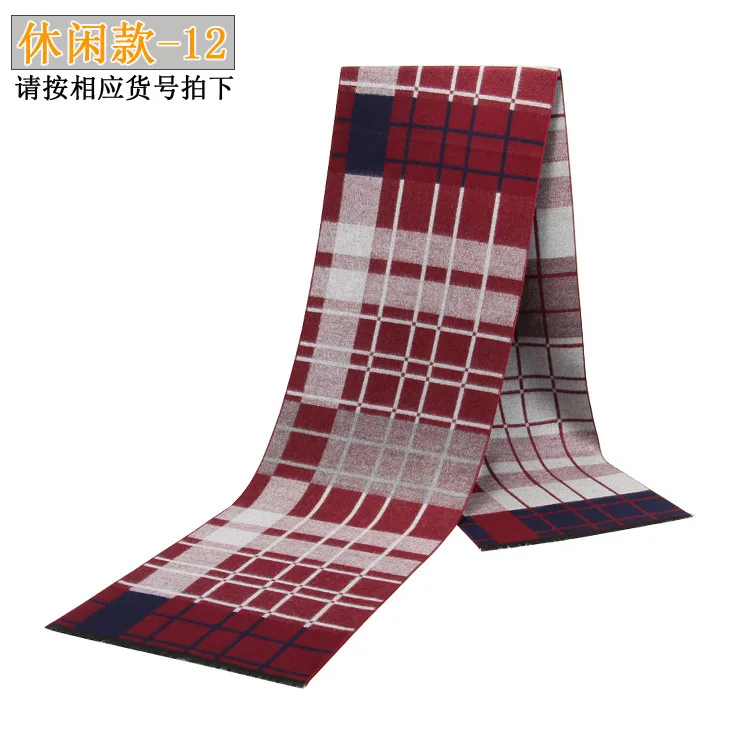 High Quality Luxury Design Men Scarf Foulard Plaid Scarves Poncho Casual Winter Scarfs Male Bufandas Hombre - Цвет: 32