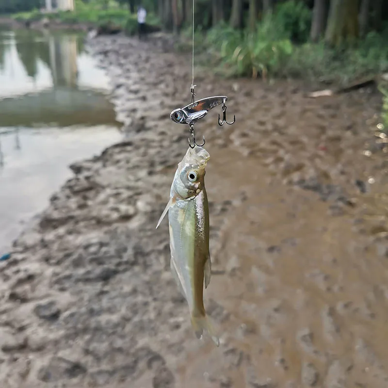 1Pcs 3,5g 5g 7g Metall VIB Lockt 3D Augen lebendige Vibrationen Löffel Köder Angeln köder Bass künstliche Harten Köder Crankbait Tackle – Detail 1
