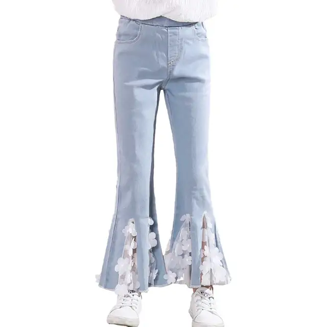 Kid Girls Youth Junior Denim Jeans Bell 
