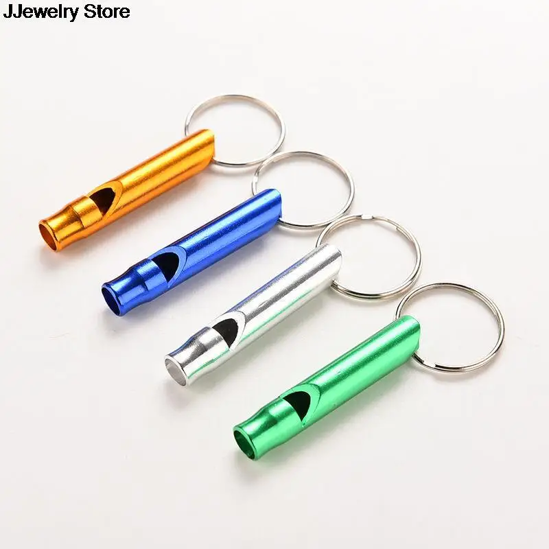 hot l Safety Sport Camping Hunting Arrival Aluminum Alloy Whistle Keyring Keychain Mini For Outdoor Emergency Surviva | Украшения и