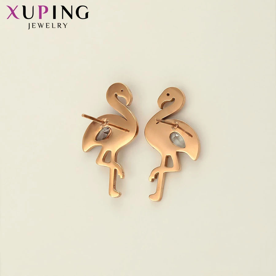 Xuping, серьги-гвоздики в форме животных, персонализированные, модные, нержавеющая сталь, милые ювелирные изделия, семейные, вечерние, подарок для женщин, S191.4-97797