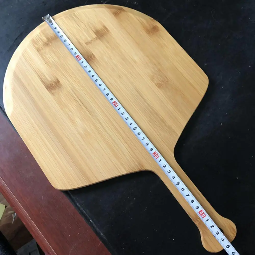 Hot Sale Bamboo Pizza Peel Wood Serving Pan Cheese and Charcuterie Boards Pizza Board Paddle Cutting Board with Handle