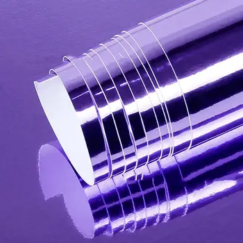 

Chrome Mirror Vinyl Film Wrap Sticker Decal Stretchable Reflective Super Gloss Car Full Body Wrap Sticker Styling Parts