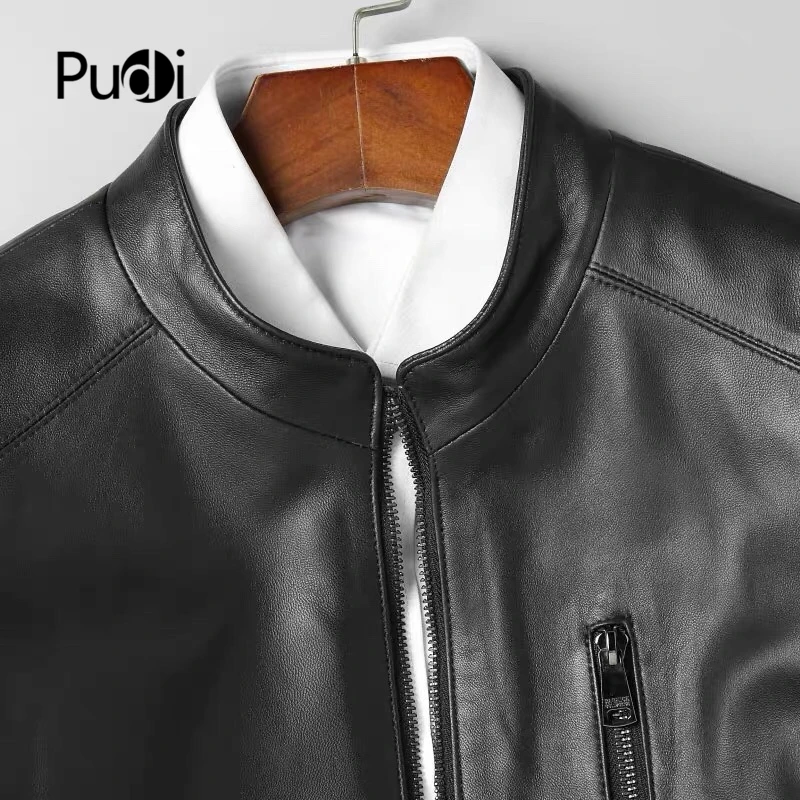 Pudi MT933 новые модные мужские куртки бейсбольные Пальто короткие оригинальные жакеты из овечьей кожи Верхняя одежда из натуральной кожи