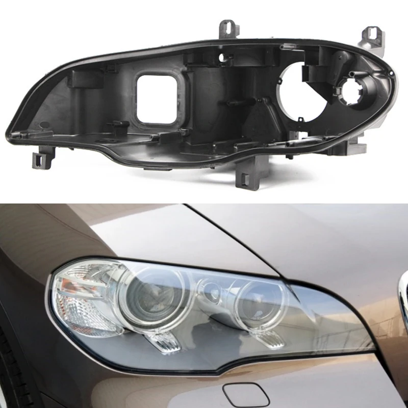 Headlight back shell House behind the lamp Front headlight cover Plastic back  cover for bmw x5 E70 2008-2013 Headlight cover