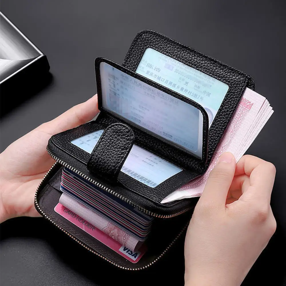 Женский компактный кошелек кредитница с кармашком для