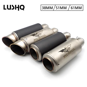 

Motorcycle exhaust Pipe mufler Escape Moto For honda cb kawasaki vn 900 yamaha r15 accessories suzuki vstrom 650 yamaha xmax 125