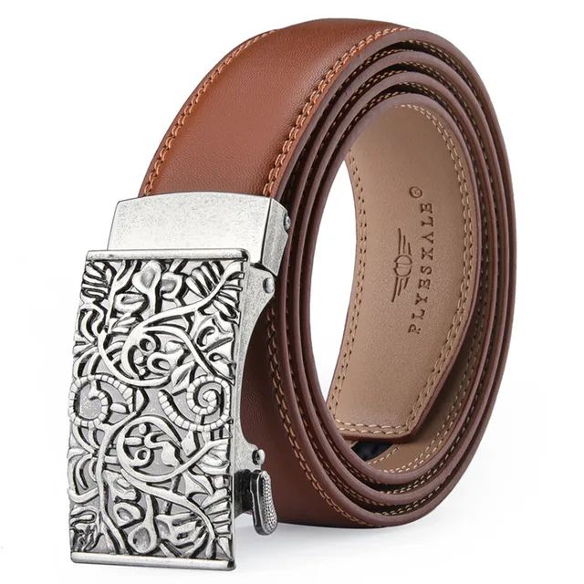 Famous Brand Designer Male Belt New Arrival Brown Black Leather Strap Men's Belts Luxury Automatic Buckle Belts For Men B700 K233S9
