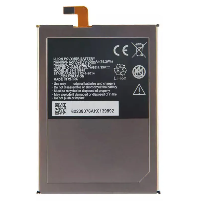 

Original E169-515978 For ZTE Blade X3 Q519T D2 A452 E169-515978 E169 515978 4000mAh phone battery
