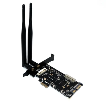 

Mini PCI-E/ MSATA SSD to PCI-E and SATA 2.5 Adapter with SIM Card Slot for WiFi/ 3G/4G/LTE/ Msata SSD
