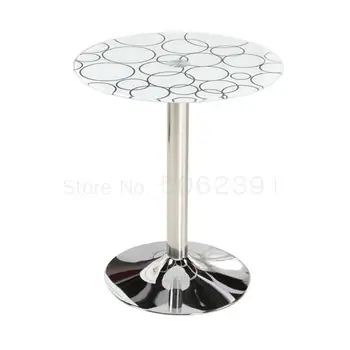 

1000 Fashion negotiation table and chairs round tempered glass coffee table corner several balcony cafe leisure reception table