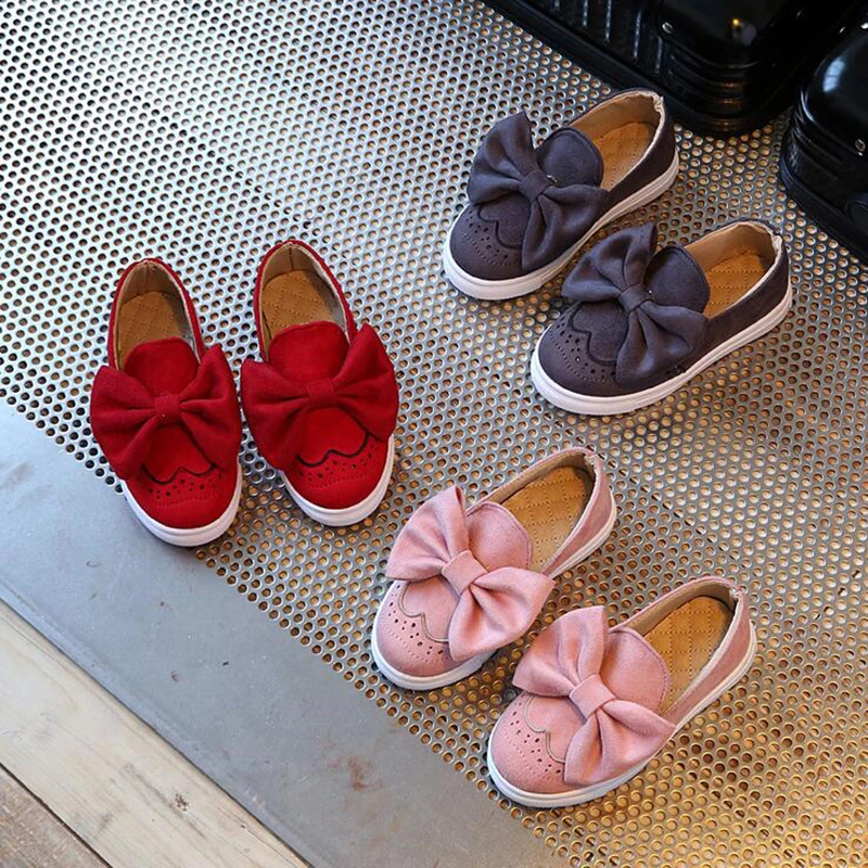 Дышащая детская обувь с бантом Новинка 2018 года Модные Повседневные детские
