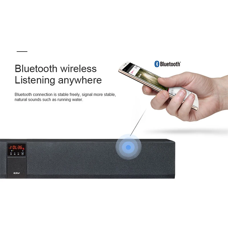 CAV BS30 Bluetooth Soundbar Колонки Двойной Динамик Сабвуфер Домашнего Кинотеатра DTS Surround Sound