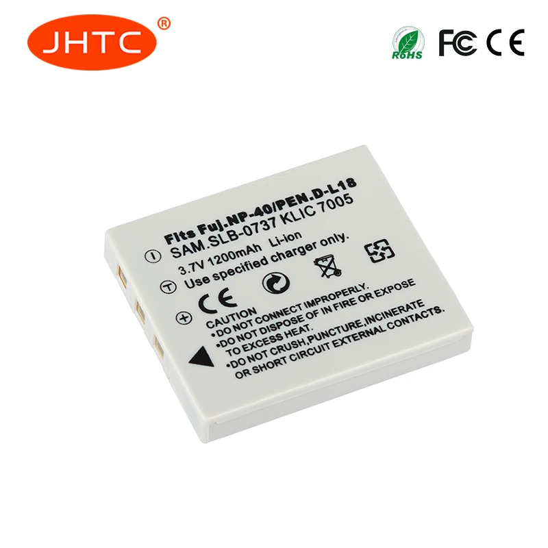 Fnp-40/D-L18 Batteria Per Benq Dli-102 Fujifilm Fnp-40 Fnp-40N Kodak Klic-7005 Pentax D-Li8 D-Li85 Slb-0737 Batterie 1200Mah