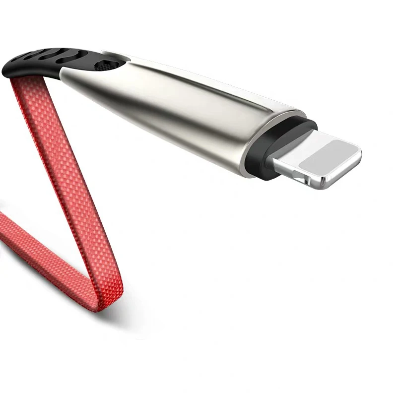 Светящийся usb-кабель питания для iPhone Xs Max Xr X S 3A кабель для быстрой зарядки для iPhone 8 7 6 iPad кабель для быстрой зарядки мобильного телефона - Цвет: Красный