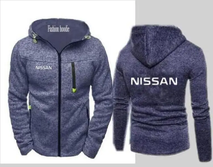 Новая пара nissan Толстовка мужская мода nissan куртка спортивная куртка на молнии Толстовка - Цвет: Front and rear map