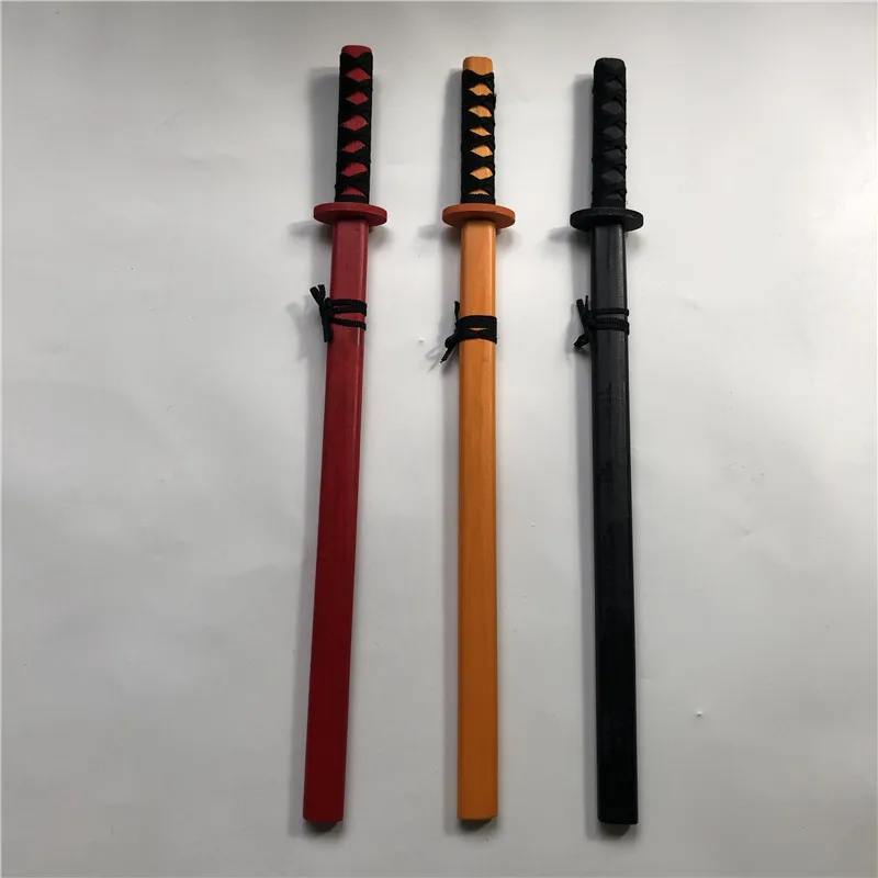 73cm Wooden Sword Mini Simulated Animation Prop Weapon Anime Katana Samurai Cosplay Ninja Performance Props Gift Toys For Kids