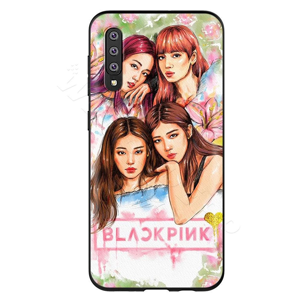 4 Webbedepp BLACKPINK kpop чехол для samsung Galaxy S7 S8 S9 S10 Edge Plus Note 10 8 9 A10 A20 A30 A40 A50 A60 A70 - Цвет: 4
