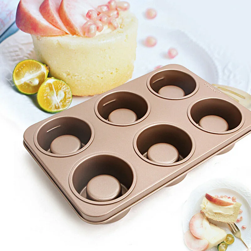 

Chocolate Teacake Heavy Steel Baking Cake Mould Pan Mini Cheesecake Mold High Temperature Resistance