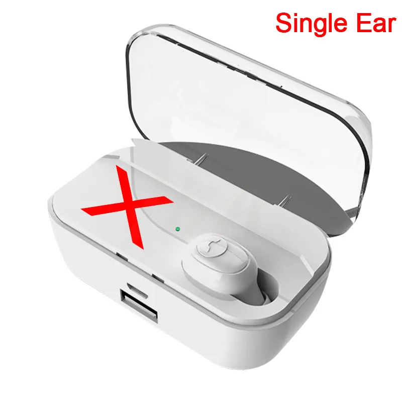 2 Беспроводные наушники TWS Bluetooth V5.0 8D стерео мини наушники гарнитура с микрофоном дисплей 3500 мАч зарядная коробка громкой связи Наушники G6S - Цвет: 2