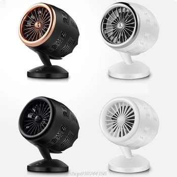 

Double-blade Turbine Table Tiny Round Fan Quiet Operation Adjustable Tilt 5-20 ° Rotating USB Rechargeable N07 20 Dropship